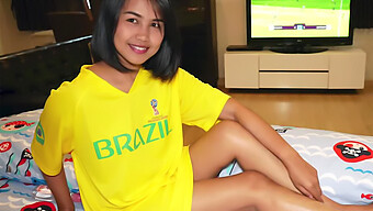 Thai Teen'S Homemade Video Of Oral And Cowgirl Sex In Soccer Uniform